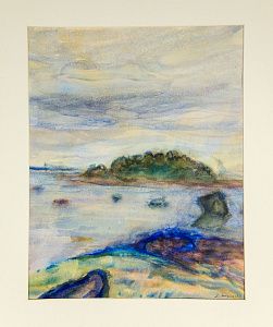 Митурич Май Петрович (1905-2008). 
Пейзаж с озером. 1961.