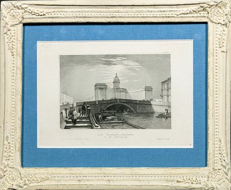 Тугой-Свиньин Павел Петрович (1787-1839) (?). Вид на Казанский собор в Санкт-Петербурге. 1830-е.