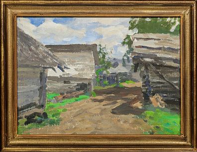 Степанов Алексей Степанович (1858-1923). Деревушка. 1914.
