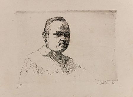 Фейгин Моисей Израилевич (1914-2003). Мужской портрет. 1950-е.