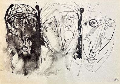 Смирнов Алексей Глебович (фон Раух) (1937–2009). Три лица. 1964.
