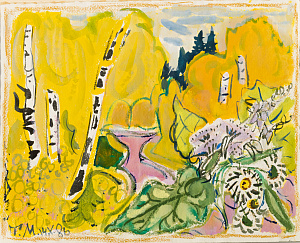 Маврина Татьяна Алексеевна (1900-1996). 
Осенний пейзаж. 1986.