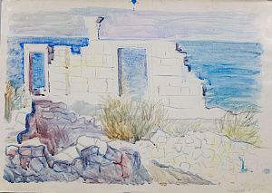 Назаров Константин Борисович (1933-1981). Море. Херсонес. 1971.