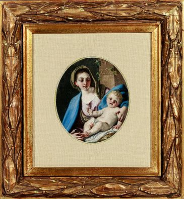 Неизвестный художник. Западная Европа. Мадонна с младенцем. Конец XVII - начало XVIII века
