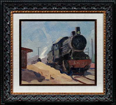 Дородницын Вениамин Павлович (1908-1984). Паровоз. 1970-е.