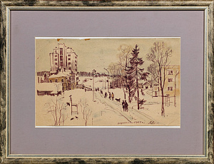 Антонов Виктор Данилович (р. 1936). 
Федоскино. 1982.