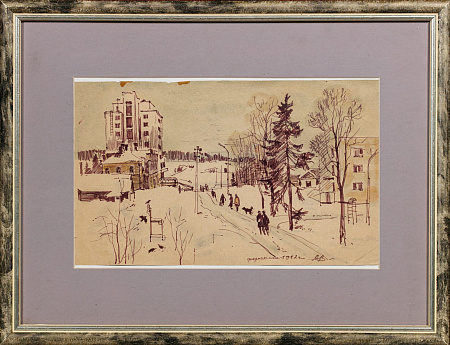 Антонов Виктор Данилович (р. 1936). 
Федоскино. 1982.