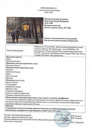 Юон Константин Федорович (1875-1958). Вечерняя прогулка. 1930-е - 1950-е.
