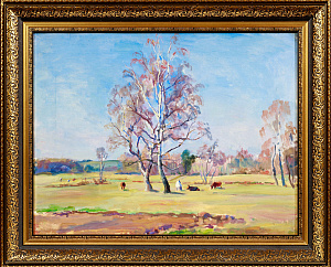 Кончаловский Михаил Петрович (1906-2000). Весенний пейзаж. 1950.