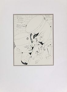 Шемякин Михаил Михайлович (р. 1943).
Гербарий. Лист из альбома "Иллюстрации к стихам и песням В.С.Высоцкого". 1990-е.