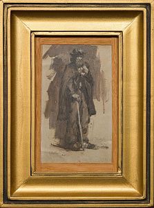 Салтанов Сергей Николаевич (1870-1917). 
Этюд. Мужская фигура. 1905.