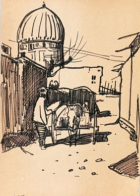 Кадушкин Алексей Михайлович (1925-1984). Повозка. Серия "Средняя Азия". 1960-е.