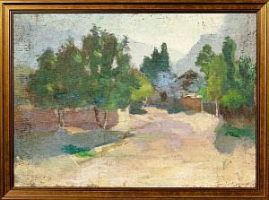 Гусятинский Анатолий (Товий) Маркович (1900–1940).
Зеленый пейзаж. 1930-е.