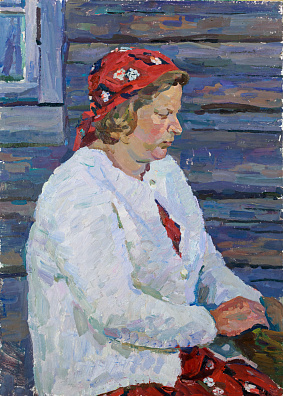Богачев Петр Никифорович (р.1921). 
Женский портрет. 1960-е.