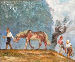 Пискарев Николай Иванович  (1892-1959).Пасторальная сцена. 1926.