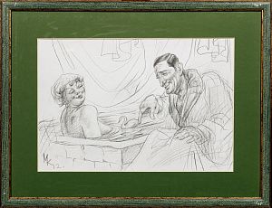 Копьёв Михаил Васильевич (1947-2017).Леда и лебедь. 2012.