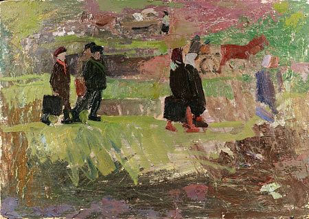 Алексеев Адольф Евгеньевич (1934-2000). 
Школьники. 1960.