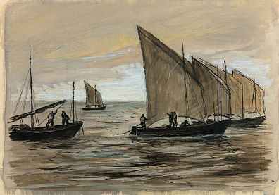 Таран Александр Федорович (р.1921).
Каспий. Выходят в море. Вторая треть ХХ века.