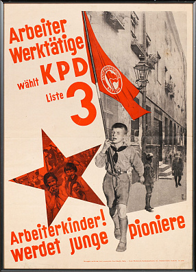 Предвыборный плакат коммунистической партии Германии. 1932.