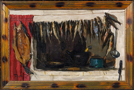 Судаков Павел Федорович (1914-2010).
У русской печи. 1972.