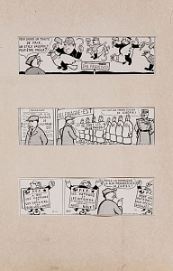 Анненков Юрий Павлович (1889-1974). 
Три иллюстрации для французской газеты "Paix et Liberte" 1940-е.