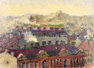 Кокорин Анатолий Владимирович (1908-1987).
Крыши Вильнюса. 1956.