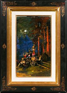 Коровин Константин Алексеевич (1861-1939). Цыгане у костра. 1930-е.