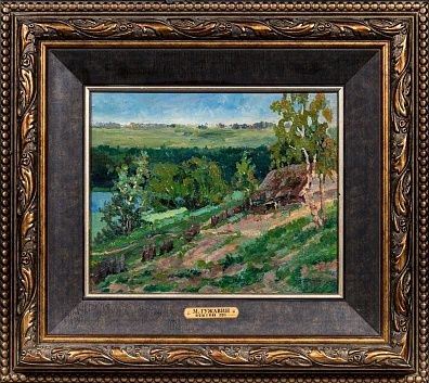 Гужавин Михаил Маркелович (1888-1931). 
Кусты у реки. 1930.