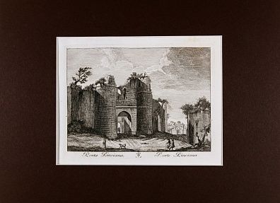 Джузеппе Вази (Giuseppe Vasi)(1710-1782).
Порта Пинчиана. Конец XVIII века.