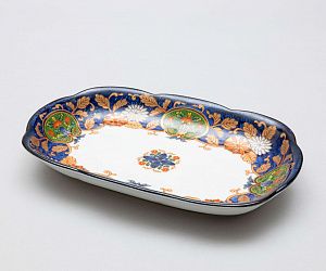 Блюдо с изображением хризантем. Китай, 1960-80 годы.