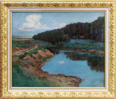 Милорадович Сергей Дмитриевич (1851-1943).Туман над рекой. Конец XIX - начало ХХ века.