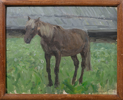Бялыницкий-Бируля Витольд Каэтанович (1872-1957).
Этюд с лошадью. 1927.