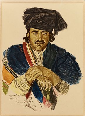 Яковлев Александр Евгеньевич (1887–1938). Лист из издания "Рисунки и картины, выполненные в экспедиции "Ситроен" в Среднюю Азию (Dessins et Peintures d’Asie exécutés au cours de l’expédition Citroën Centre-Asie)". 1931.
