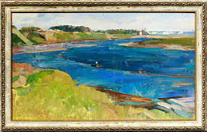 Косых Максим Сергеевич (1917-1999).Окрестности Великого Устюга. Река Сухона. 1983.