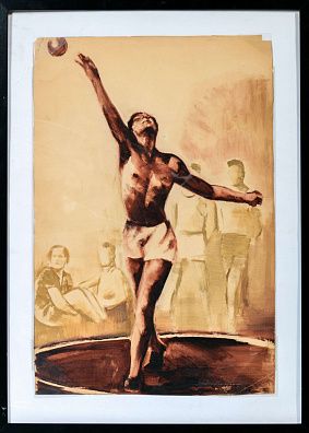 Титов Ярослав Викторович (1906-2000).
Сильный духом. Толкатель ядра. 1927.
