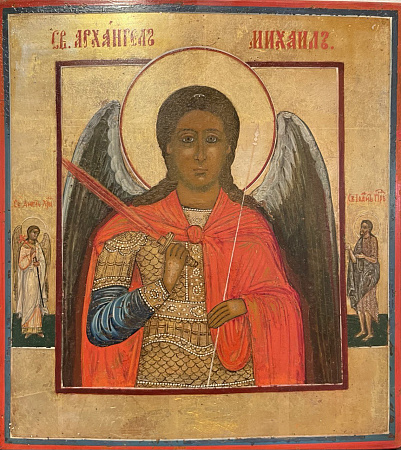Икона "Архангел Михаил". Россия. Середина XIX века.