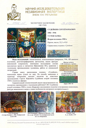 Судейкин Сергей Юрьевич (1882-1946). У стен замка. Вторая половина 1900-х.