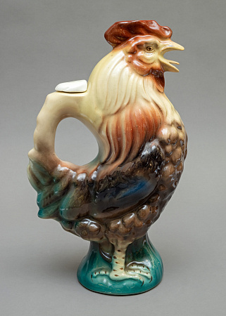 Графин «Петух». Кировский, фаянсовый завод, СССР. 1957–1965.