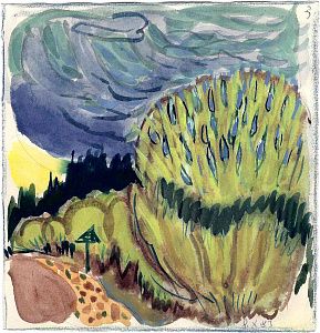 Маврина Татьяна Алексеевна (1900-1996). Перед дождем. 1983.