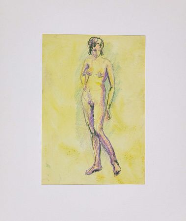 Накаряков Анатолий Каранатович (1899-1967). Обнаженная натурщица. Середина ХХ века.