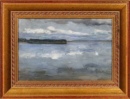 Степанов Алексей Степанович (1858-1923). Летний день на озере. Удомля. 1890-е - 1910-е.