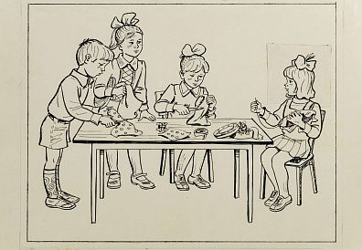Сафиулин Харяс Абдулкадерович (р. 1940). 
В детском саду. 1970-е - 1980-е.