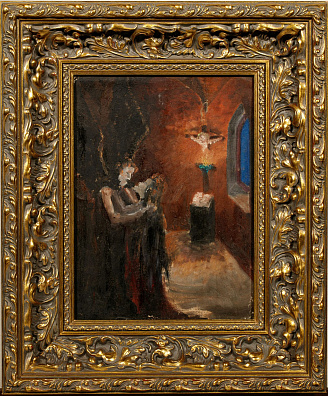 Бромирский Петр Игнатьевич (1886-1919).
Встреча с Ангелом. 1910-е.