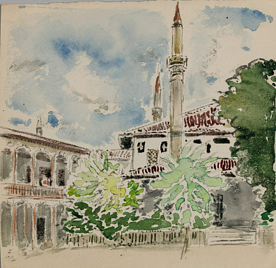 Софронова Антонина Федоровна (1892-1966). 
Бахчисарай. 1930-е.