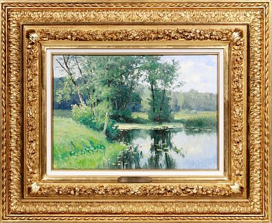 Волков Ефим Ефимович (1844-1920).
Речная заводь. Конец 1880-х - 1890-е.