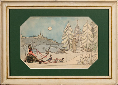 Шервуд Владимир Владимирович (1867?1930). 
Птичья упряжка. 1900-е.
