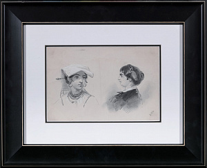 Чернышев Алексей Филиппович (1824-1863). Две итальянки. 1850-е -1860-е годы.