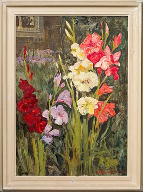 Сибирский Вениамин Михайлович (1936-2019). 
Гладиолусы. 1993.