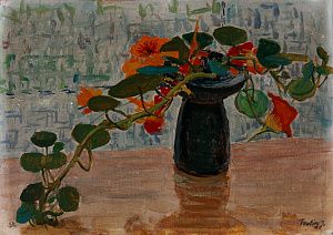 Туулинг Яан (Tuuling Jaan) (1930-1998).Натюрморт с цветами. 1963.