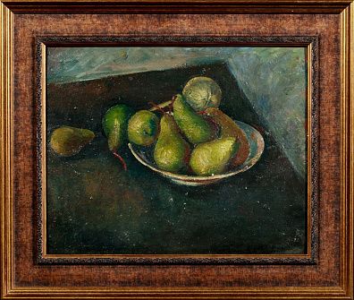 Пожедаев Георгий Анатольевич (1894(7)-1977). Натюрморт с грушами. Середина - вторая половина ХХ века.
